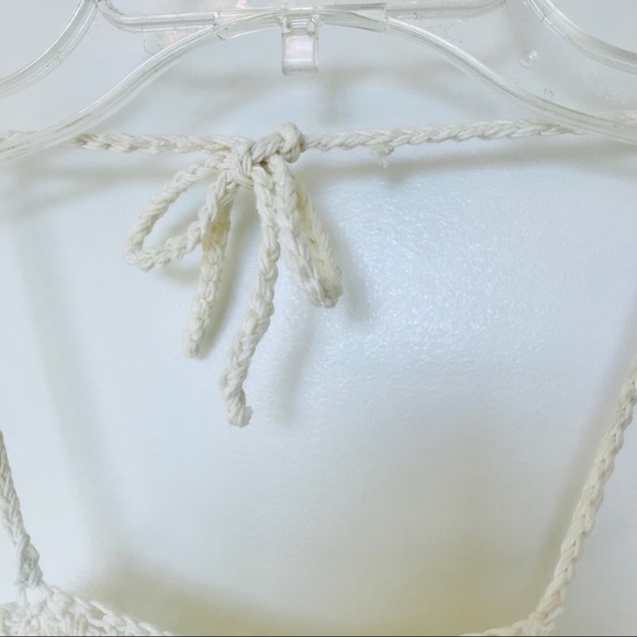 Cotton Tie Knit Crop top - Picture 4 of 7